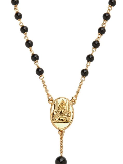 rosary dolce gabbana|Rosary necklace in Gold/Black for Men .